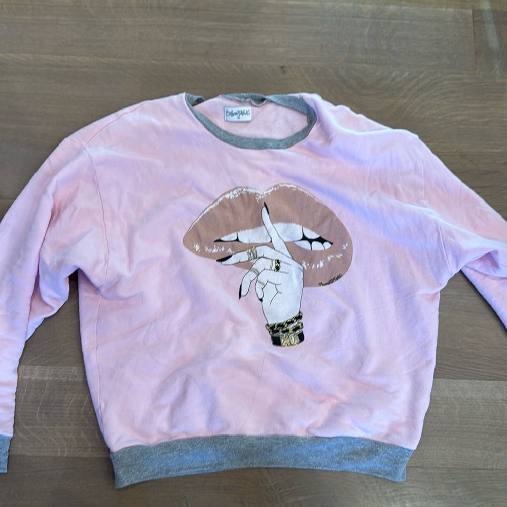 Lauren moshi pink sweatshirt
